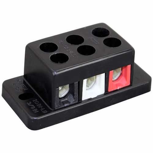 Bunn 07038.0000 Terminal Block, 3-Pole, Red/White