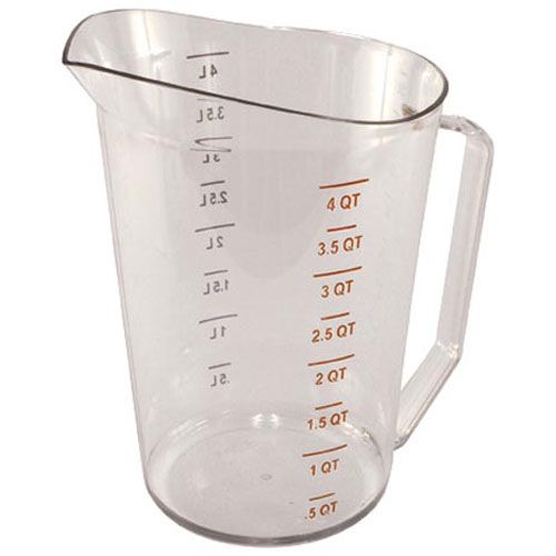 4 Qt  Clear Plasticpitcher For Rubbermaid - Part# Rbmd3218