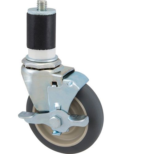 Allpoints 1201063 Stem Caster 4", W/Brk, Gry
