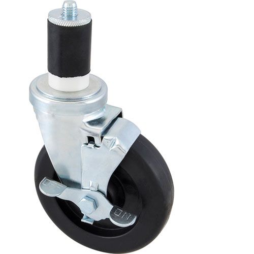 Allpoints 1201123 Stem Caster(5"OD,W/Brake Black