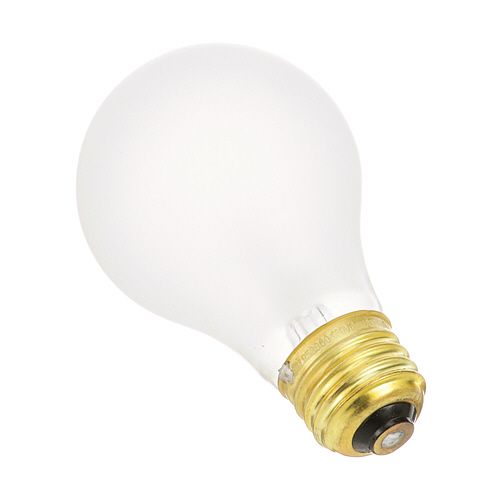 Allpoints 2531427 Incandescent Bulb, 130V, 60W, A19, Coated