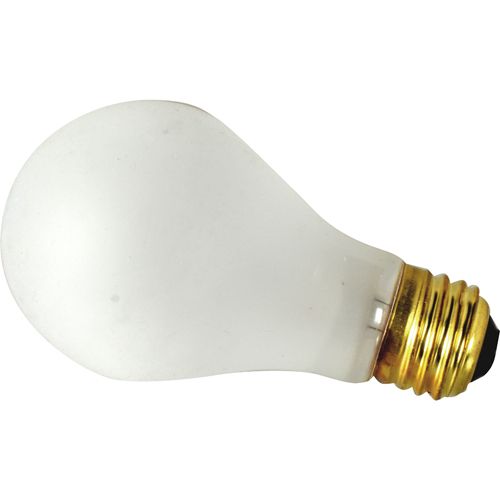 Allpoints 2531428 Incandescent Bulb, 130V, 60W, A19, Coated