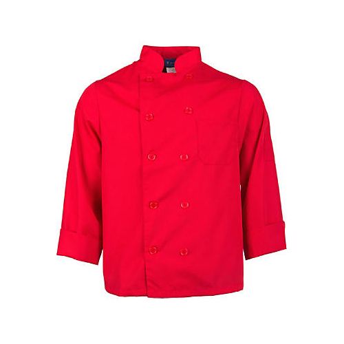 Allpoints 2577RED2XL Kng 2Xl Lw Chef Coat Red Long Sleeve