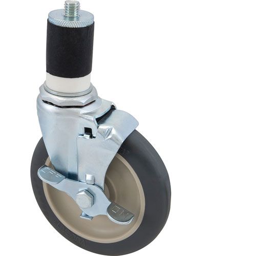 Allpoints 262395 Swivel Stm Castr W/Brk 5 W 1-5/8 OD Tubing