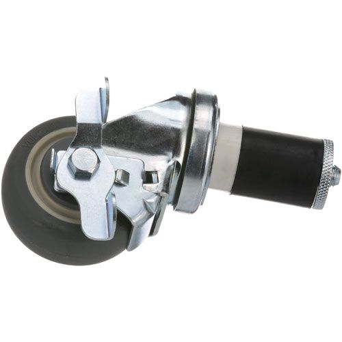 Allpoints 262409 Swivel Stem Caster W/BRK 3 W 1-5/8 OD Tubing
