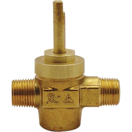 American Range A80106 1/2" MPT Valve Assembly W /Chrome Knob and L-Shaped Handle