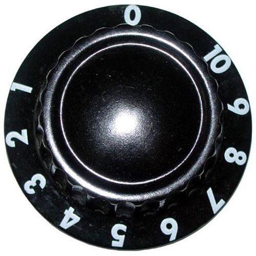 APW 56505  Black Thermostat Gas Valve  Knob,  2" DIA
