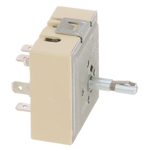 APW 87053-EGO Infinite Switch W/ 4 Screw Holes, 6 Term & Clip, 240V, 15 AMP