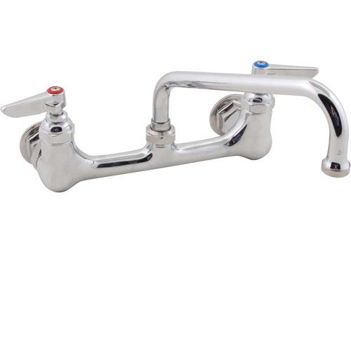 T&S Brass B-2414 Wall Mount Double Pantry Faucet 8"