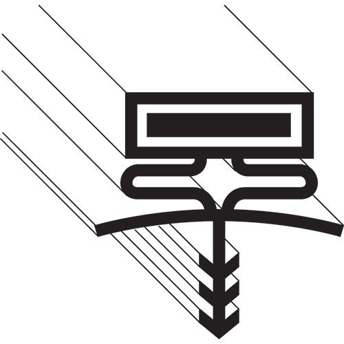 Bally BLRB017402 Gasket, Refrigerator, 31-1/2" x 77-1/2", 3-Sided