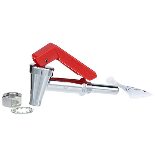 Bunn 02596-1005 Hot Water Faucet W/ Hose Fitting & Red Handle