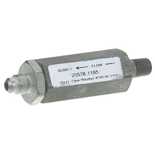 Bunn 20528.1175 Flow Control Assembly 1/4Flx1/8MPT, .195Gpm