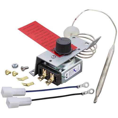Bunn 3024.0005 KP Thermostat Temperature Controller W/ 5/16" x 4 1/2" Bulb and 30" Cap, Bracket, Wire Leads