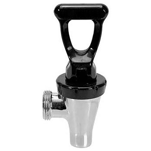 Bunn 3287.0003 Chrome Faucet with Black Handle, Fast Flow