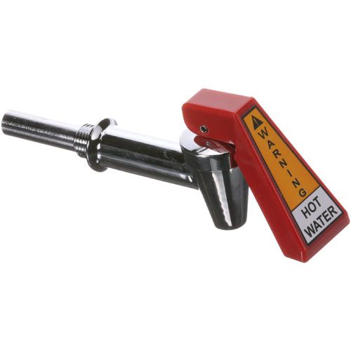 Bunn BU02596.1005 Hot Water Faucet W/ Hose Fitting & Red Handle