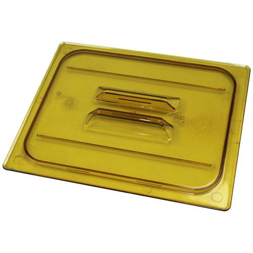 Cambro 20HPCH Hot Pan Lid Half Size-150 Amber