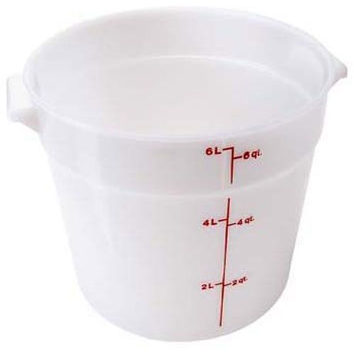 Cambro CAMRFS6148 Container 10"Rd, 6 QT, White