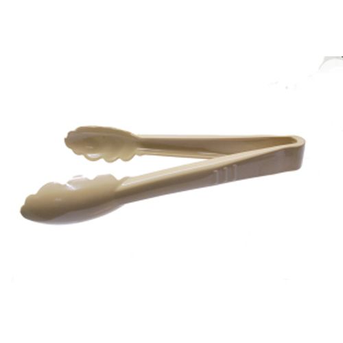 Carlisle Foodservice 460906 9" Beige Plastic Tongs, Series EN