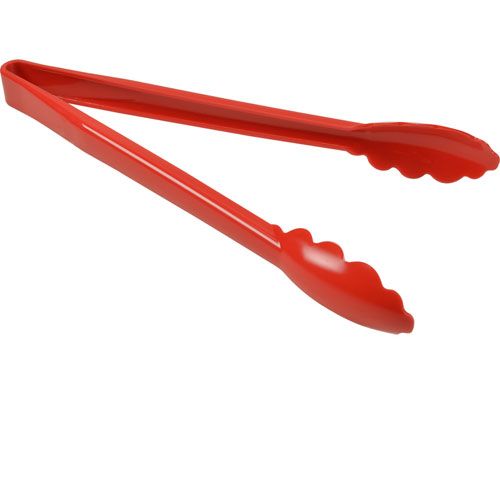 Carlisle Foodservice 471205 Tongs 12", Red 