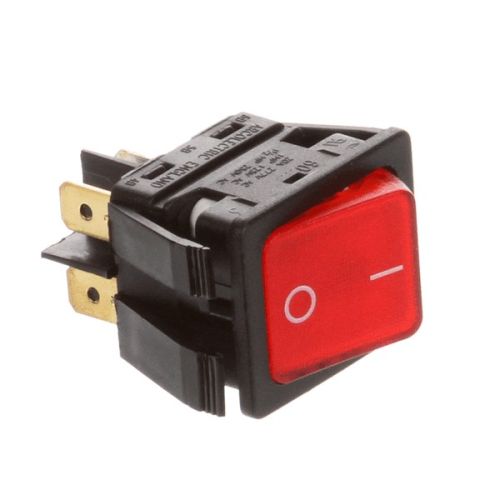Champion CHA512221 Dishwasher Rocker Switch DPST Red Neon 250V
