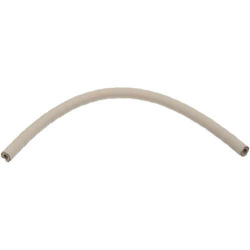Cleveland 08504 1/2" White Braided Silicone Steam Hose, 1/2" ID x 15/16" OD
