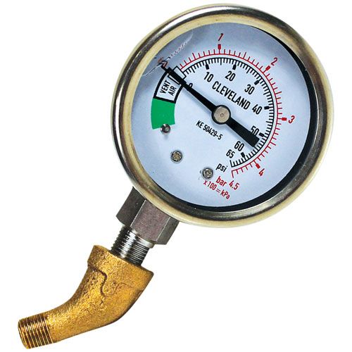Cleveland KE000714-3 Pressure Gauge Kit W/ 45 Degree Elbow