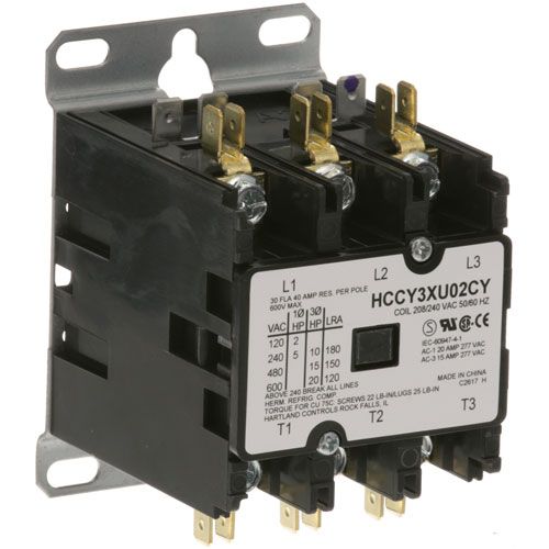 Cleveland KE50750-3 Contactor 3Pole 30/40A 208/240V
