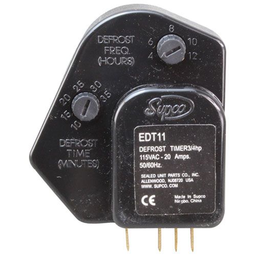 Continental Refrigerator 4-964 Adjustable Electronic Defrost Timer, 115V, 20 AMP