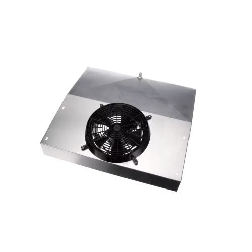 Continental Refrigerator 50-040-LT Fan Panel Assembly W/Fan Guard & 4-143 Motor Black