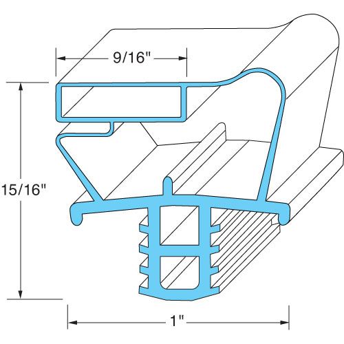 Delfield 1702640 Refrigerator Door Gasket