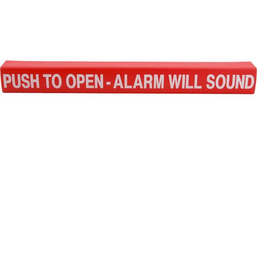 Detex 105417-1 Red Push Pad Wrap, Push to Open