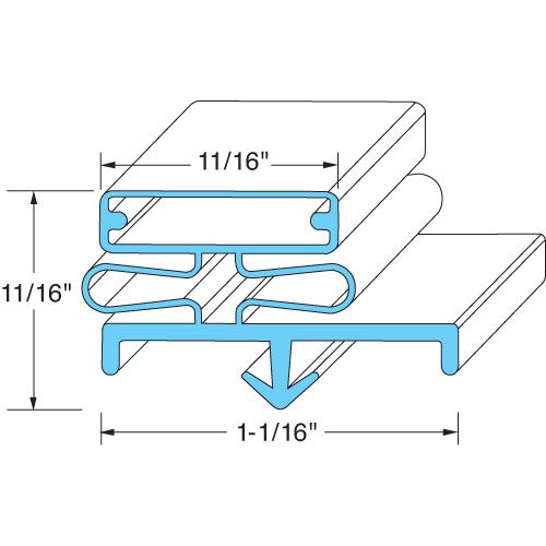 Door Gasket23 1/2" X 26 1/2" For Glass Pro - Part# Gt031317
