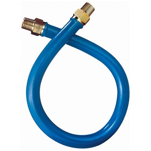 Dormont 16100BP48 1" X 48" S/S Yellow Gas Hose, 1" Connection