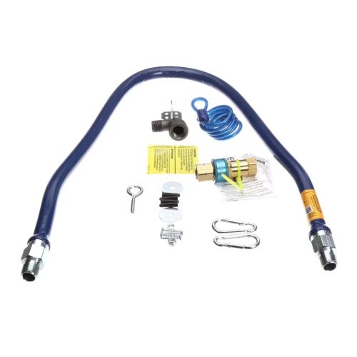 Dormont 1650BPQR48BX Gas Connector Hose Kit Blue 1/2"ID X 48"L