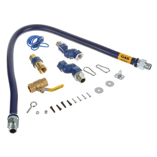Dormont 1675KIT2S48 Hose W/Snap Fast & 2-Swivels 48" 3/4" DIA Blue