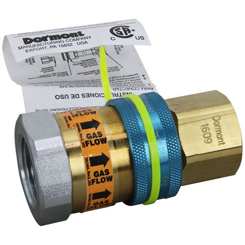 Dormont A-100 Gas Flow Quick Disconnect 1" Snapfast