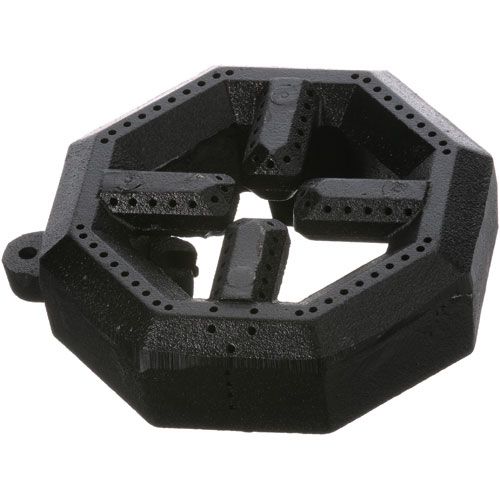 Dynamic Cooking Systems 12000-1 Cast Iron Top Burner 6-1/4" Including Moutin Ear, 6" DIA, 8 Sided, 4-1/8" Burn