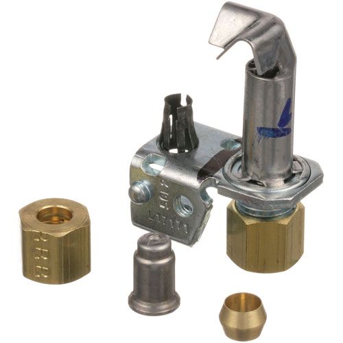 Dynamic Cooking Systems 13001-3 NAT/LP Pilot Assy  W/ Left Flame Pattern, 3/16"/1/4" Cct