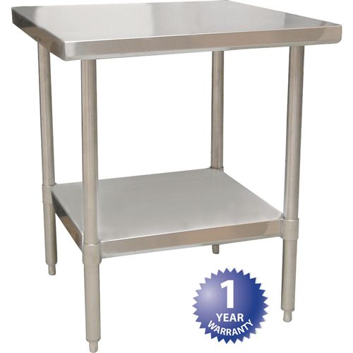 Eagle Electric BPT-3030SL Work Table 18-Gauge SS Top 30" X 30"