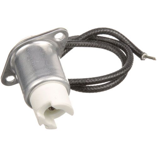 Frymaster 8102389 Quartz Lamp Socket, 7/8" Panel Hole, 12" Leads