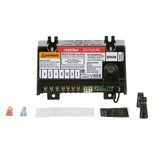 Garland 2475300 Intermittent Spark Ignition Module W/ Ignition Cable, 24V, 1/4" TAB, 0 SEC Prepurge, 90 SEC Ignition TRIA