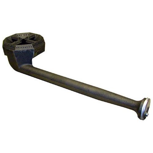 Garland 3019000 Oven Rear Long Burner Assembly W/ Air Shutter & Single Slot 5-3/4" Hex Head 2-1/8" Burner DIA 6.25" DIA Head 7/16" Orifice Hole