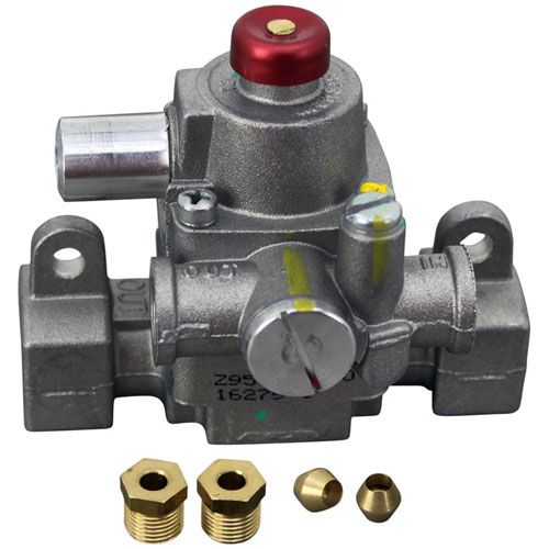Garland CKG01479-01 Oven 3/8" FPT Gas In/out Safety Valve W/ 3/16" CCT  Reducer Fittings