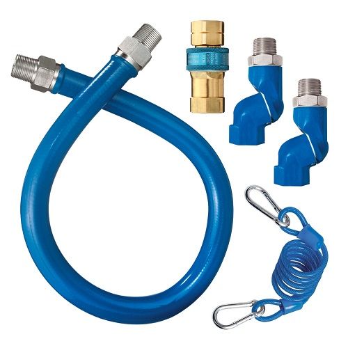 Dormont 1650BPQ2SR48 Gas Connector Hose W/Swivels 1/2" X 48"