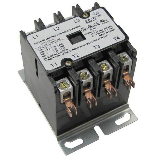 General Electric XNC6X130 4-Pole Contactor 110/120V 40/50A