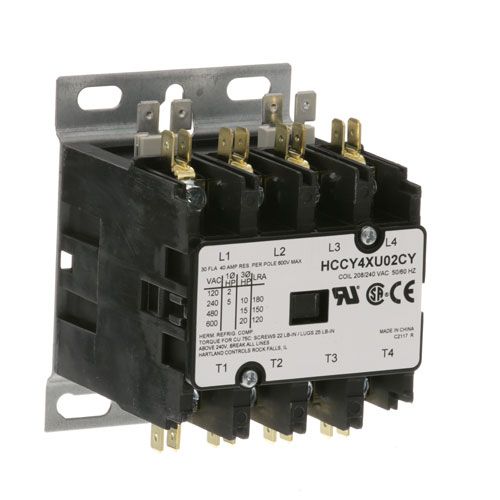 General Electric XNC6X2 4 Pole Contactor, 208/240V,30AMP
