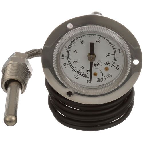 General Electric XND16X50 Rinse Thermometer 2, 100-220F, Front Flang