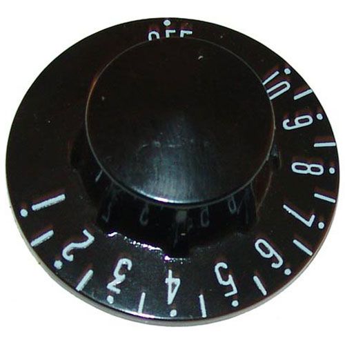 Groen 13682 Black T star knob with whiteprint, 2-1/4" DIA,Off-10-1 