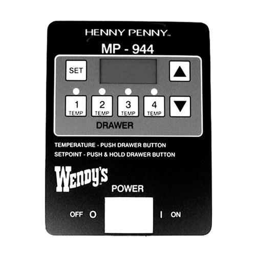 Henny Penny 51464 HP MP944 Decal for Control Panel