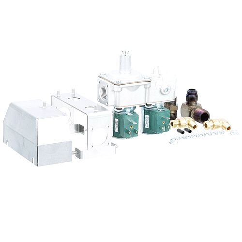 Henny Penny 87648-001 1/2" FPT Dual Gas Solenoid Valve, NAT, 50/60Hz, 25V, 3-5" WC